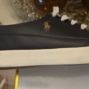 Polo by Ralph Lauren Brown and Cream Sneakers